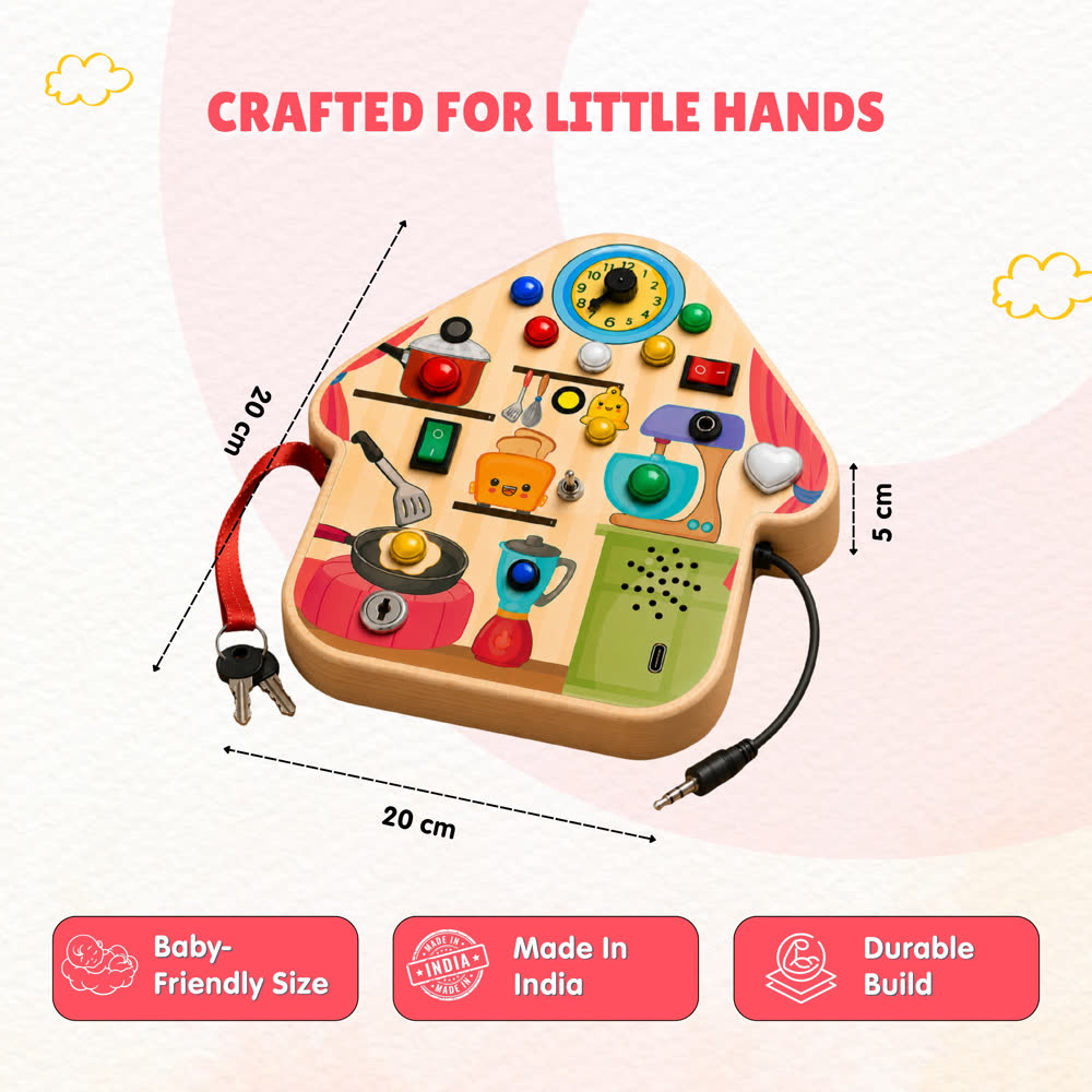 Crafted for little hands — 20 x 20 x 5 cm, Made in India